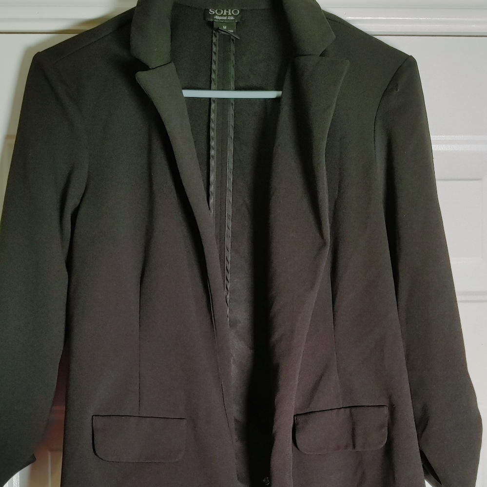 Soho black blazer size medium
